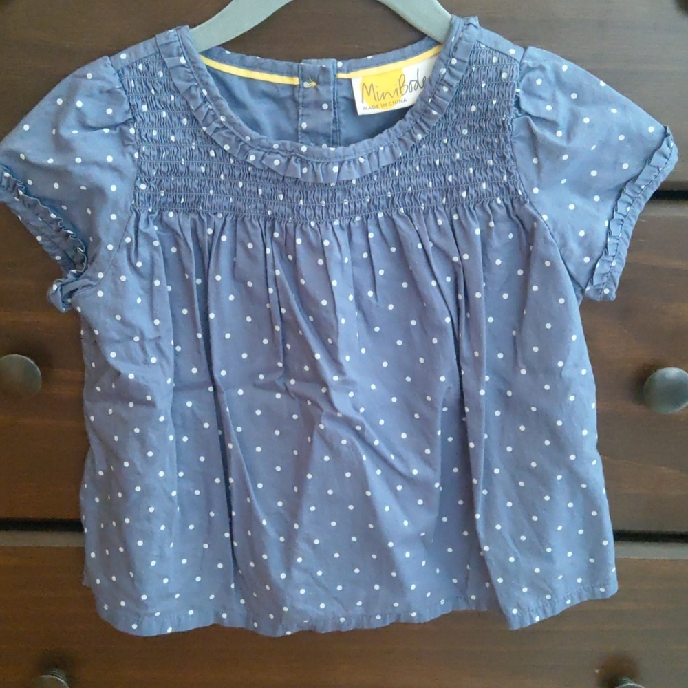 Mini Boden polka dot blouse